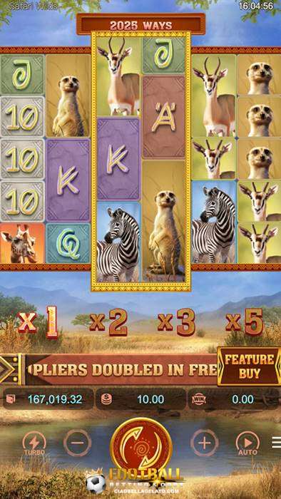 เกมสล็อตค่ายPG หน้าเกมหลัก รีวิวสล็อต Safari Wilds